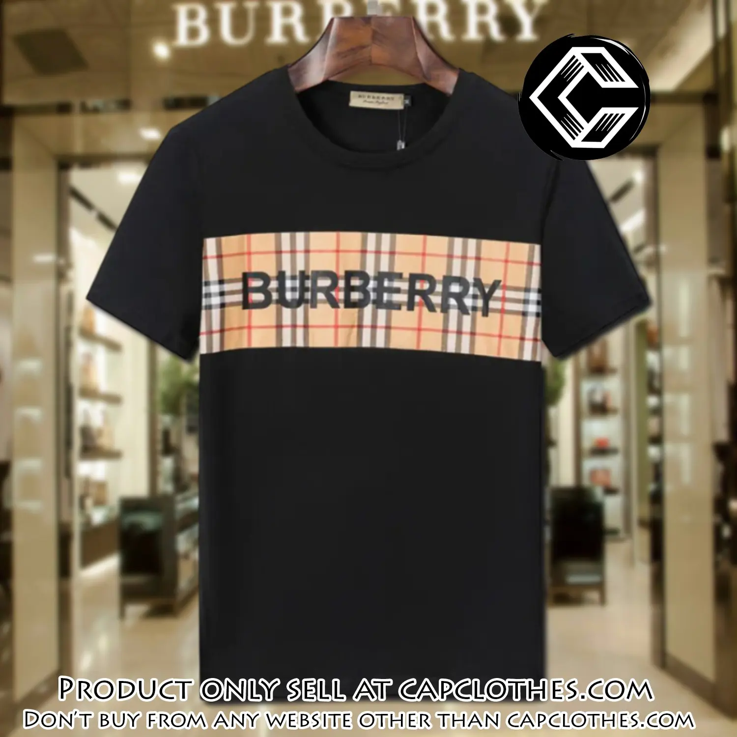 Burberry london black luxury brand tshirt outfit for men women cc5622626